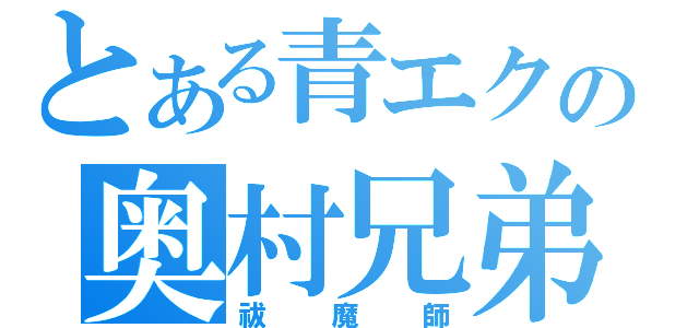 とある青エクの奥村兄弟（祓魔師）