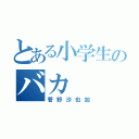 とある小学生のバカ（菅野沙也加）