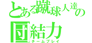 とある蹴球人達の団結力（チームプレイ）