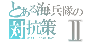 とある海兵隊の対抗策Ⅱ（ＭＥＴＡＬ ＧＥＡＲ ＲＡＹ）