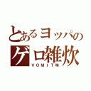 とあるヨッパのゲロ雑炊（ＶＯＭＩＴ味）