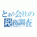 とある会社の税務調査（マルサレディー）