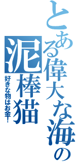 とある偉大な海の泥棒猫（好きな物はお金！）