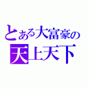 とある大富豪の天上天下（）