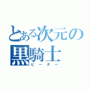 とある次元の黒騎士（ビーター）