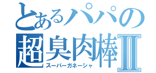 とあるパパの超臭肉棒Ⅱ（スーパーガネーシャ）