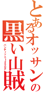 とあるオッサンの黒い山賊（バンディット１２５０Ｆ）
