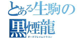 とある生駒の黒煙龍（ダークフレイムドラゴン）