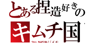 とある捏造好きのキムチ国（ウェッ、キムチくせぇ！（°д°＃））