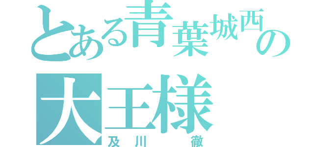 とある青葉城西高校の大王様（及川 徹）