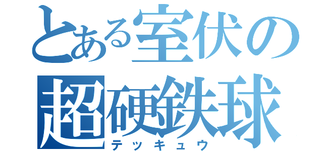 とある室伏の超硬鉄球（テッキュウ）