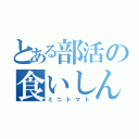 とある部活の食いしん坊（ミニトマト）