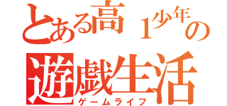 とある高１少年の遊戯生活（ゲームライフ）