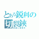 とある鋭利の切裂鋏（武器に使用可）