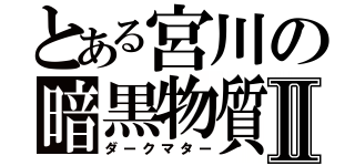 とある宮川の暗黒物質Ⅱ（ダークマター）