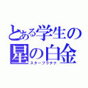 とある学生の星の白金（スタープラチナ）