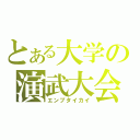 とある大学の演武大会（エンブタイカイ）