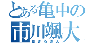 とある亀中の市川颯大（おさるさん）