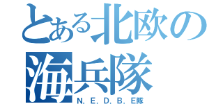 とある北欧の海兵隊（Ｎ．Ｅ．Ｄ．Ｂ．Ｅ隊）