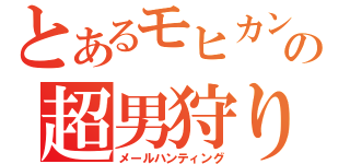 とあるモヒカンの超男狩り（メールハンティング）