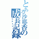 とある沙耶香の成長記録（ヒストリー）