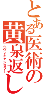 とある医術の黄泉返し（ヘヴンキャンセラー）