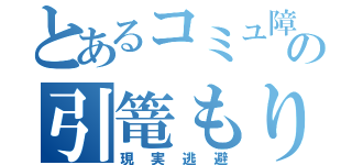 とあるコミュ障の引篭もり（現実逃避）