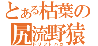 とある枯葉の尻流野猿（ドリフトバカ）