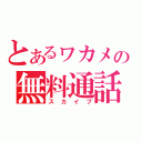 とあるヮカメの無料通話（スカイプ）