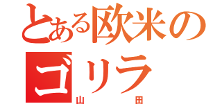 とある欧米のゴリラ（山田）