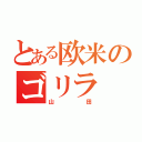 とある欧米のゴリラ（山田）