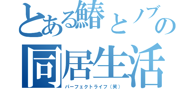 とある鰆とノブのの同居生活（パーフェクトライフ（笑））