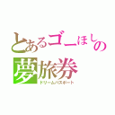 とあるゴーほしの夢旅券（ドリームパスポート）