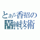 とある香招の苦練技術中（模組制作）