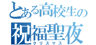 とある高校生の祝福聖夜（クリスマス）