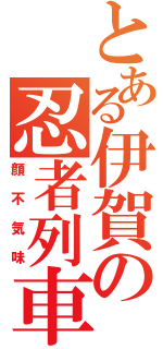 とある伊賀の忍者列車（顔不気味）