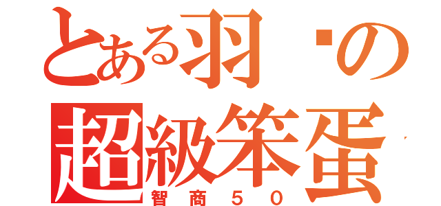 とある羽婷の超級笨蛋（智商５０）