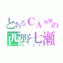 とあるＣＡＳ界の西野七瀬（あーたん）