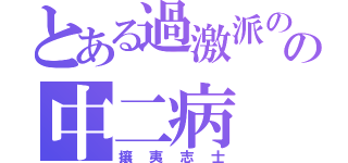 とある過激派のの中二病（攘夷志士）