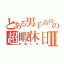 とある男子高校生の超暇休日Ⅱ（お楽しみ）