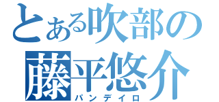 とある吹部の藤平悠介（パンデイロ）