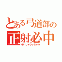 とある弓道部の正射必中（せいしゃひっちゅう）