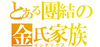 とある團結の金氏家族（インデックス）