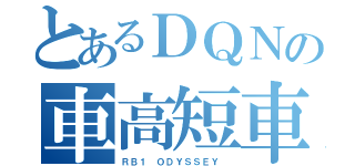 とあるＤＱＮの車高短車（ＲＢ１ ＯＤＹＳＳＥＹ ）