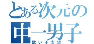 とある次元の中一男子（歌い手志望）