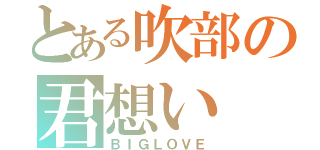 とある吹部の君想い（ＢＩＧＬＯＶＥ）