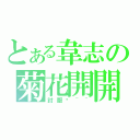 とある韋志の菊花開開（討厭啦~~）