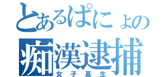 とあるぱにょの痴漢逮捕（女子高生）