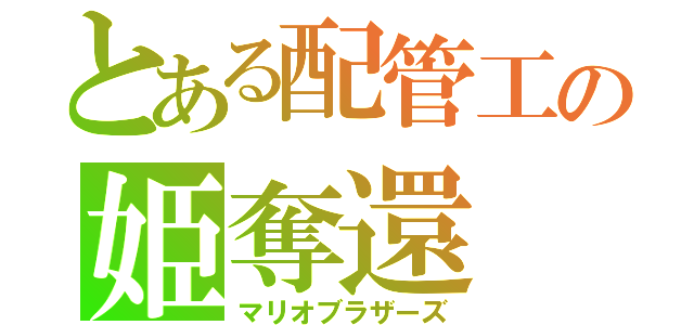 とある配管工の姫奪還（マリオブラザーズ）