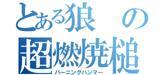 とある狼の超燃焼槌（バーニングハンマー）